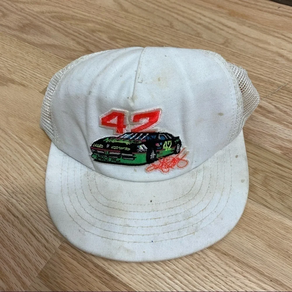 Vintage Kyle Petty 42 NASCAR Snap Back Hat Mesh